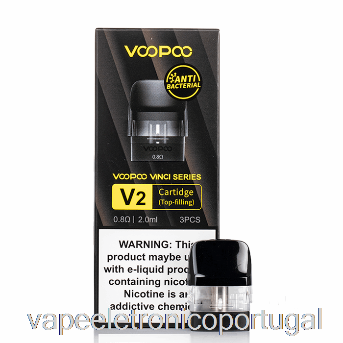 Vape Eletrônico Voopoo Drag Nano 2 Cápsulas De Substituição 0,8ohm Cartucho Vinci V2
